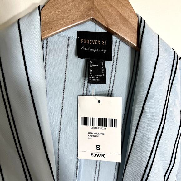 NWT Blue Striped Blazer LAST CALL - Picture 3 of 5